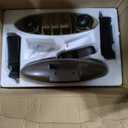 Under Desk Elliptical, Electric Leg Exerciser as Seen on TV for Seniors with 12 Adjustable Speed, Quiet Portable Electric Seated Pedal Exerciser Machine with Remote Control for Home Office (Orange)