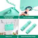 Baby Silicone Mat, 2 Pack Improved Suction Cups and 4 Stretchable Straps Silicone Baby Placemats for Toddlers, Keeps Babies Essentials Off The Floor, Green