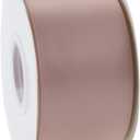 Dusty Rose Ribbon Double Face Satin Ribbon 2 Inch Thick Dusky Pink Ribbon for Wedding Bridal Bouquet Crafts- 25Yards