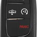 X AUTOHAUX 2pcs 433MHz GQ454T Replacement Smart Proximit Keyless Entry Remote Key Fob Alarm for Dodge for Ram 1500 2500 3500 20132018 Air Suspension Truck 5 Buttons 46 Chip