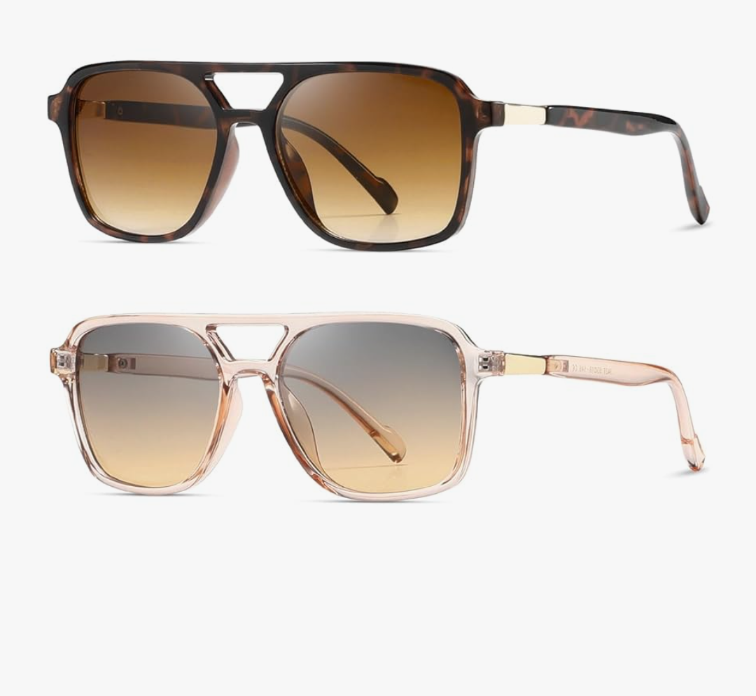 kimorn Sunglasses Womens Men Trendy Retro Sun Glasses Rectangle Frame Shades K1649