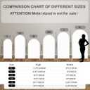 Curved Top Arch Cover Backdrop 2.6x6ft Mediterranean Portuguese Patchwork Tile Theme Spandex Background for Birthday Wedding Shower Banquet Porcelain Party Decoration,G-X05