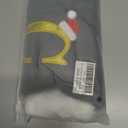 20-Inch Letter Embroidered Christmas Stocking Thick Grey Velvet with Super Soft Plush Cuff Personalized Festival Decoration for Xmas and New Year Party(Letter C)