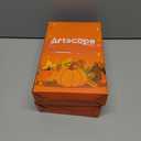 2 x Artscope Halloween Decorative Throw Pillow Covers 18x18 Inch Set of 4, Ghost Trick or Treat Pumpkin Sweet But Spooky Outdoor Farmhouse Pillow Cases for Home Sofa Couch-Orange