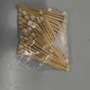 Natural Wood Beaded Bamboo Picks 12cm | 100pcs Appetizer