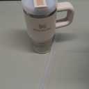 STANLEY Quencher H2.0 Tumbler with Handle and Straw 14 oz | Flowstate 3-Position Lid | Cup Holder Compatible for Travel | Insulated Stainless Steel Cup | BPA-Free | Rose Quartz 2.0