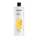 Nioxin System 1 Scalp + Hair Thickening Shampoo | For Natural Hair with Light Thinning | Strengthen Against Breakage with Niacinamide & Biotin (33.8 Fl Oz (Pack of 1))