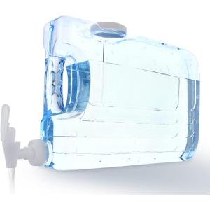 Arrow Home Products Oasis Drink Dispenser for Fridge, 1.25 Gallon - Plastic Beverage Dispenser with Spigot for Easy Dispensing - BPA Free Clear Plastic - Convenient Handle, Easy-Pour Spout