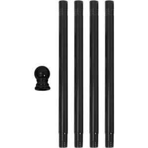 Happyyami Stainless Steel Outdoor Flagpole Adjustable Rotating Mount Heavy Duty Flag Pole Kit for Porch Garden and - Design for Easy Installation and Optimal Visibility