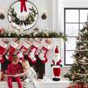 30pcs Velvet Christmas Ornaments, 2.36" Shatterproof Christmas Balls in 3 Neutral Brown Tones, Beige Xmas Tree Decorations Set for Holiday Decor