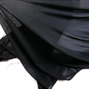 Thin and Transparent 4-Way Stretch Net Fabric Nylon Spandex Power Mesh, Pre-Cut 5 Yards Long 60" Wide,Black Color Lightweight Sheer
