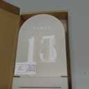 JINMURY Frosted Arch Table Numbers for Wedding, 15 Pack 5"x7" Frosted Arch Acrylic Signs with Holder Acrylic Table Numbers 1-15, Perfect for Wedding Centerpiece Decoration