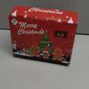 3PCS Gingerbread Man Plush Christmas Decorations Indoor, Gingerbread Stuffed Animal Dolls with Santa Hat Bowknot, Christmas Gingerbread Ornaments Gifts, Xmas Holiday Home Decor