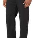 Amazon Essentials Men's Straight-Fit Wrinkle-Resistant Flat-Front Chino (30W x 32L, True Black)