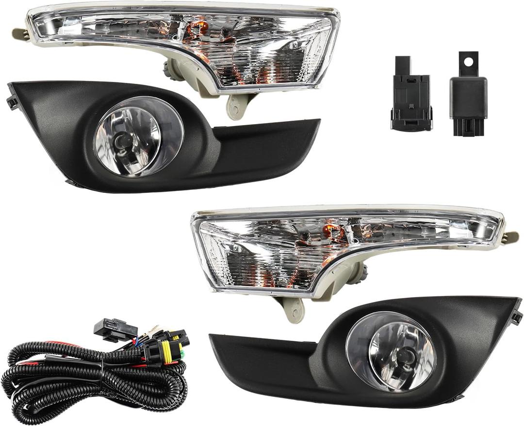 Front Fog Lights with Cover Turn Signal Light Assembly kit Fit for Altima 2013-2015 NI2531118