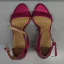 Naturalizer Womens Vera Ankle Strap Block Heel Dress Sandal (7.5, Fuchsia Leather)