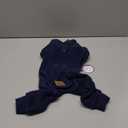 Cyeollo Dog Pajamas Fleece Pjs Thermal Stretchable Dog Onesie Winter Jumpsuit for Small Dogs Warm Pet Cold Weather Coats, Navy M (Medium (chest Girth: 15"-18"))
