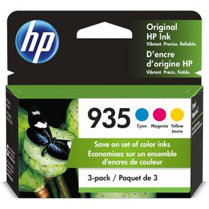 HP 935 Cyan, Magenta, Yellow Ink Cartridges (3-pack) | Works with HP OfficeJet 6810; OfficeJet Pro 6230, 6830 Series | N9H65FN (Combo 3-Pack)