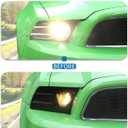 JeCar Front Headlight Cover Smoked Tint Trim Covers Fit for Ford Mustang 2010-2014
