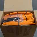 Jexine Basketball Bulk, 12 Pcs 29. 5" Official Size 7 Rubber Basketball with Air Pump for Adult Youth Outdoor Indoor Training Swimming Pool Training Game, Orange