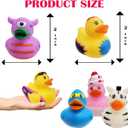 400-Pack Assortment Rubber Duck Toy Duckies for Kids, Bath Birthday Gifts Baby Showers Classroom Incentives, Summer Beach and Pool Activity, 2" (400-Pack)