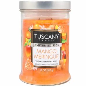 Tuscany Candleango Meringue Long-Lasting Scented Jar Candle, 18 oz