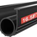 Garage Door Seals Bottom Rubber - Jobon 16.5 Ft Universal U+O Weatherproofing Garage Door Weather Stripping Bottom Seal Replacement Fits Most Standard Garage Doors, Easy Installation