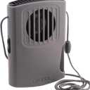 O2COOL Misting Neck Personal Travel Battery Powered Deluxe Cooling Fan, Single Pack (Gray)