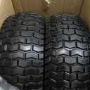 2 Pack, 13x5.00-6 Flat Free Lawn Mower Tire and Wheel, 13x5-6 Riding Lawnmower Tire with 3"-6" Centered Hub and 3/4" & 5/8" Bearings, Tractor Turf Tire Turf-Friendly, 2 Pack