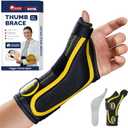 FEATOL Thumb Brace Left Hand - Ergonomic Support for Trigger Thumb, De Quervain's Tenosynovitis, Lightweight Wrist Brace for Carpal Tunnel, Size L/XL, 6.6"-9"