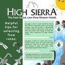 High Sierra Showerheads All Metal 1.8 GPM High Efficiency Low Flow Vandal Resistant Showerhead