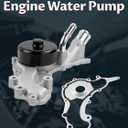 AW6169 Water Pump Kit with Gasket Fit for 2011-2019 Chr~ysler 300 Town & Country VW Routan Avenger Challenger Charger Durango Grand Caravan Journey Grand Cherokee ProMaster 1500 3.6L V6