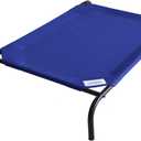 Coolaroo Original Elevated Dog Bed - Breathable Off-The-Ground Pet Bed with Cooling Fabric, Joint Relief & Moisture-Resistant Fabric, 100% Recyclable, Easy Clean, Aquatic Blue, Large