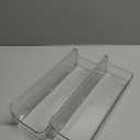 2pc Acrylic Wall Mount Organizer - Adhesive Shelf - Wall Organizers - No Drilling - Bathroom Shelves - Stick Wall Shelf with 3packs Self Adhesive Tapes, for Bathroom, Kitchen-Clear