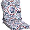 Arden Outdoor Dining Chair Cushion, 20 in x 20 in, Weather-Proof, Rain-Proof, Fade Resistant Patio Cushion for Patio, Dining, or Rocking Chairs 20 x 20, Clark Blue
