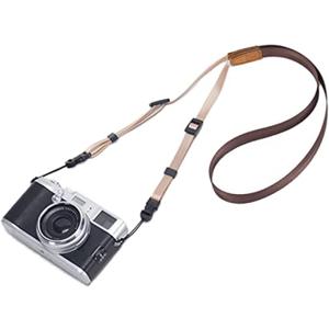 Universal Adjustable Slim Shoulder Sling Neck Strap for All Camera DSLR SLR (Coffee Brown)