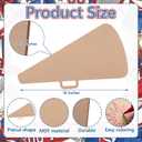 Gerrii 6 Pcs DIY Wooden Megaphone Cutout Craft, 18 Inch, Classic