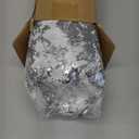 50 FT Christmas Decorations Tinsel Garland, Christmas Snowflake Garland Xmas Shiny Twist Metallic Garlands Decorations for Xmas Tree Home Indoor Outdoor Holiday Xmas Party Decor