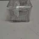 mDesign Stackable Plastic Food Storage Bin with Handles for Kitchen Pantry, Cabinet, Refrigerator, Freezer - Organizer for Fruit, Yogurt, Squeeze Pouches - BPA Free, 10" Long - Clear (10 x 4 x 3)