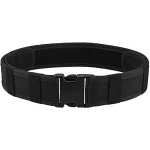 AGPTEK Police Security Tactical Combat Gear Utility Nylon Belt (Black) (Large)