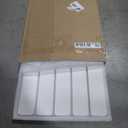 Foldable Stone Bath Mat, Quick Dry Stone Drying Mats for Bathroom, Super Absorbent Bath Mat, Non Slip, Large Diatomaceous Earth Dish Drying Mats for Kitchen Counter 23.5 x 15.4in, White