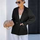 luvamia Blazer Jackets for Women Work Casual Office Long Sleeve Fashion Dressy Business Outfits (M)