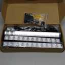 4 Pack 42W LED Black Light Bar, Blacklight with 6FT Cord+Switch+Plug, Glow in The Dark Black Lights Party Supplies for Halloween Decorations, Body Paint, Classroom, Bedroom