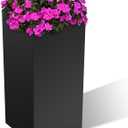 Nexum 30 Inch Tall Metal Planter Box for Outdoor/Indoor Use, Heavy Duty Galvanized Steel Vertical Planter, Modern Large Planter Boxes for Front Door, Porch & Patio (Tall Planter)
