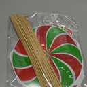 24 Pieces Christmas Picks Snowman Santa Hat Lollipop Gingerbread Christmas Stocking Farm House Cutout on Sticks Vase Filler Crafts Tree Ornament Wreath Holiday Decorations for Christmas Party