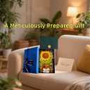 OiwMuOck to My Love Handmade Positive Energy 3rd Gen Upgraded Crochet Sunflower Luxury Romantic Gift Set Perfect for Girlfriend Wife Husband Boyfriend Birthday Valentines Anniversary