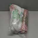 Christmas Tree Skirt 48 inch Shiny Pink Sequin Sparkly with Faux Fur Plush Tree Mat for 5-7FT Large Xmas Tree Christmas Tree Decorations for Holiday Home Decor Party