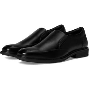 Nunn Bush Mens Jarvis Moccasin Toe Slip-on Dress Casual Business Loafers (12 Wide, Black)