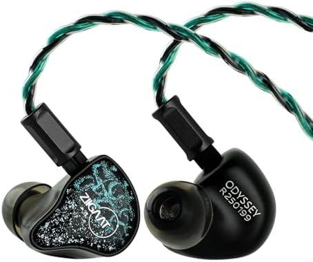 Linsoul ZiiGaat x Hangout. Audio: Odyssey 2 in Ear Monitor, 1DD + 3BA Hybrid IEM, HiFi Wired Earbuds, Neutral with Sub-Bass Tuning, with Aluminum Shell and OFC Cable for Musicians Audio Engineers