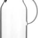 Karafu 95 Ounces/2.8 Liter Glass Pitcher with Lid, Wide Mouth Heat Resistant Water Jug for Hot/Cold Water, Ice tea and Juice Beverage